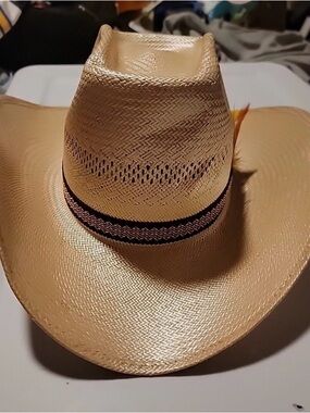 Stetson Roadrunner Bryantcote straw Western cowboy hat 6 3/4